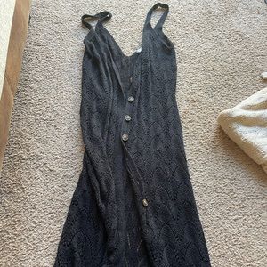 Maxi button tank sweater